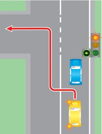 Выезд в нарушение требований, предписанных разметкой проезжей части дороги, на полосу, предназначенную для встречного движения.